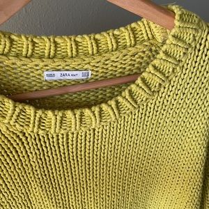Zara cable knit sweater